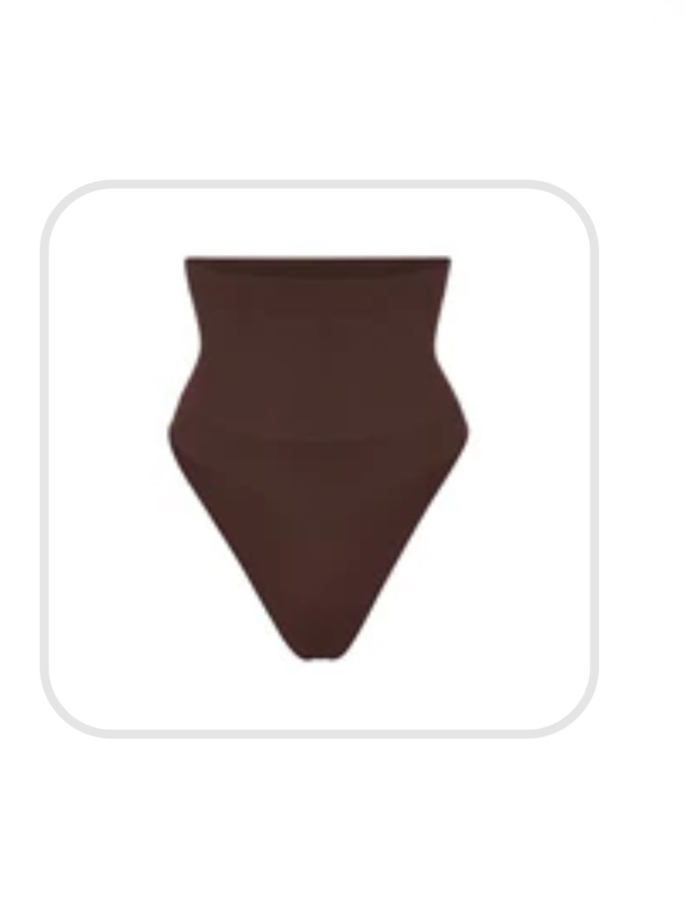 Skims - CORE CONTROL HIGH-WAISTED THONG | ESPRESSO / M